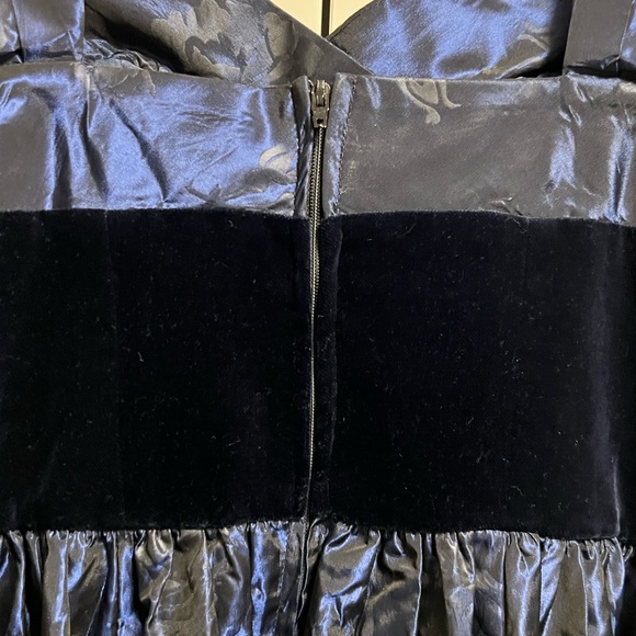 Vintage Laura Ashley Taffeta sweetheart dress size 12 - Picture 5 of 7